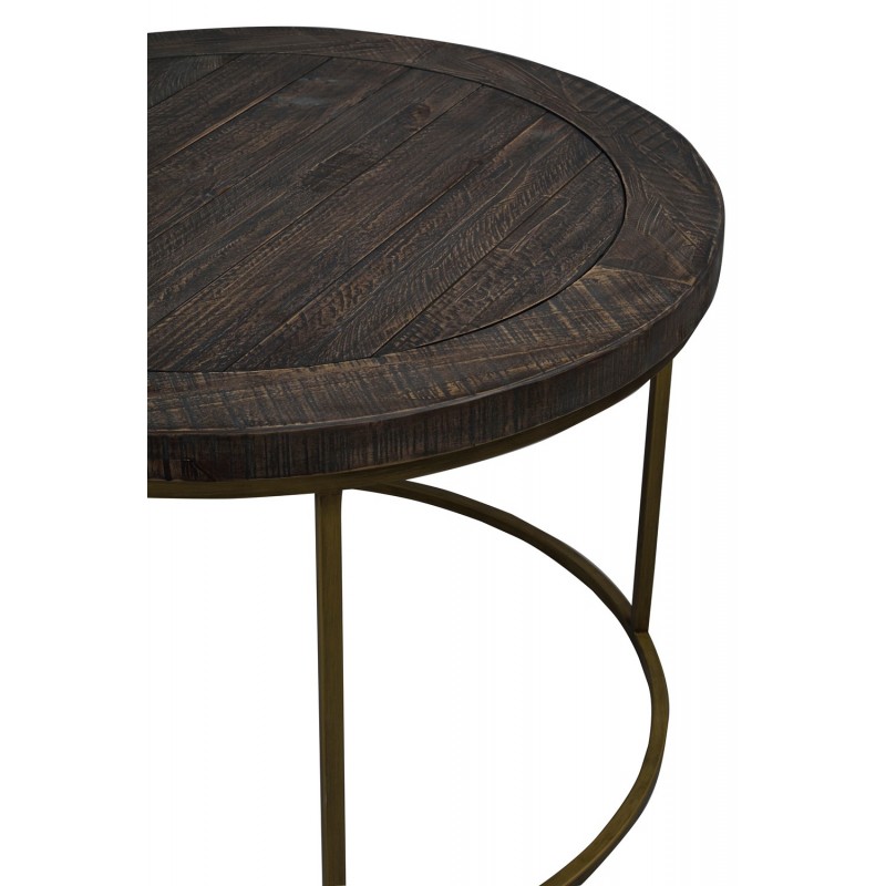 RO Dalt Coffee Table Round Brown